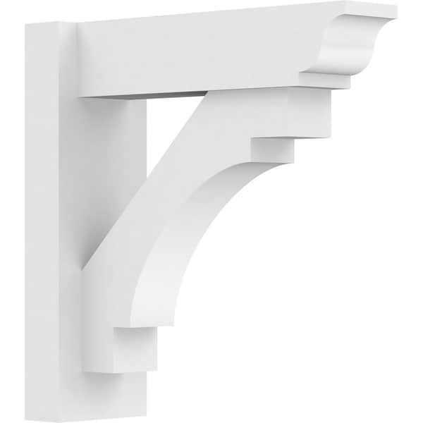 Ekena Millwork Merced Architectural Grade PVC Outlooker with Traditional Ends, 5"W X 16"D X 16"H OUTP05X16X16MRC01 - main